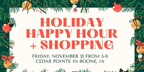 Holiday Happy Hour + Shopping at Cedar Pointe