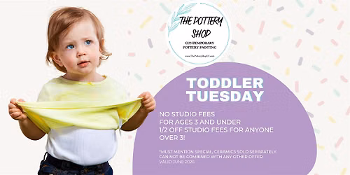 Toddler Tuesdays at The Pottery Shop Town Square