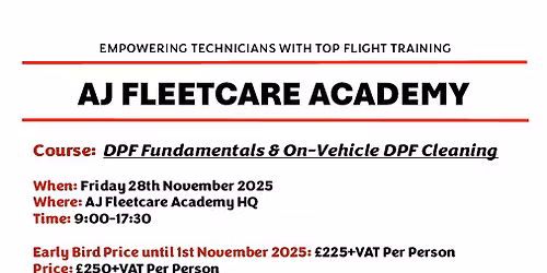 DPF Fundamentals & On-Vehicle DPF Cleaning Training Day 
