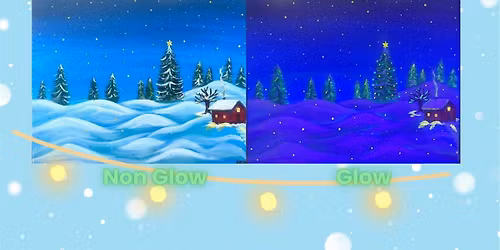 Glow-in-the-Dark Holiday Paint and Sip at The Bank Shot