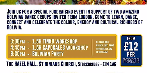 FUNDRAISING Bolivian Folkloric Dance  Workshop - Tinku & Caporales