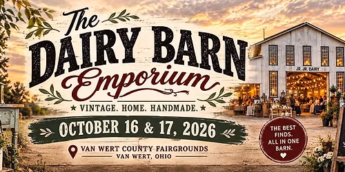 Dairy Barn Emporium - 11th Annual Event - Oct 16th (10am to 8pm) & 17th (9am to 4pm)
