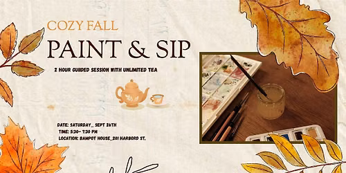 Cozy fall paint & sip