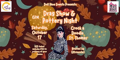 HALLOWEEN DRAG POTTERY AND PAINT NIGHT LIVE IN ST. THOMAS!