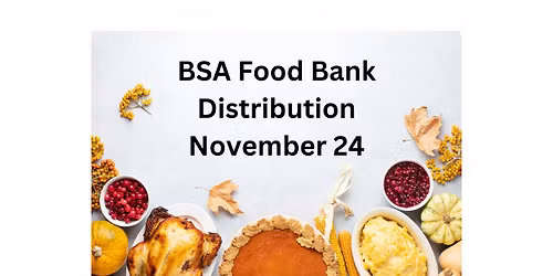 BSA Food Bank November 2025