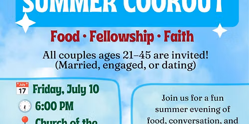 Young Couples Summer Cookout