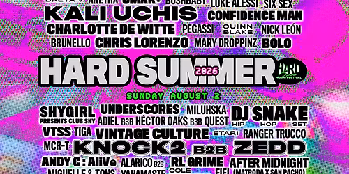 2026 HARD Summer Music Festival - Saturday at Hollywood Park