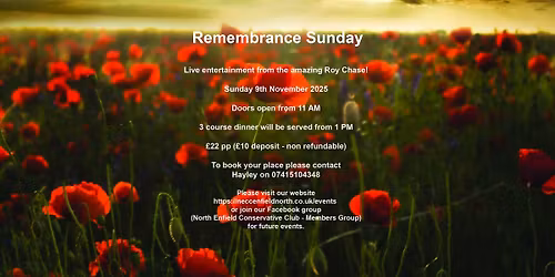 Remembrance Sunday with Roy Chase
