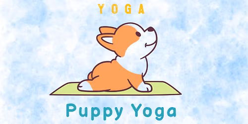 Puppy Yoga at Glen Carbon Community Center with Seabright Yoga