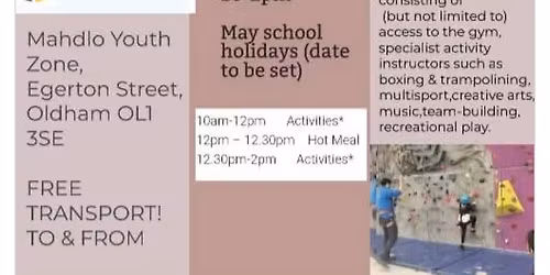 Holiday club 8-14 years HAF funded