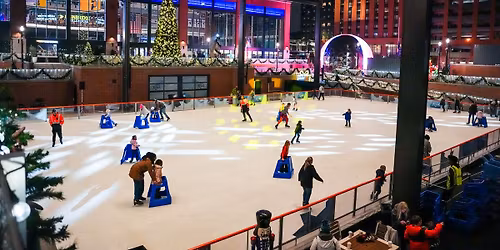 Ice Skating at the Elevance Health Rink on Morris Bicentennial Plaza