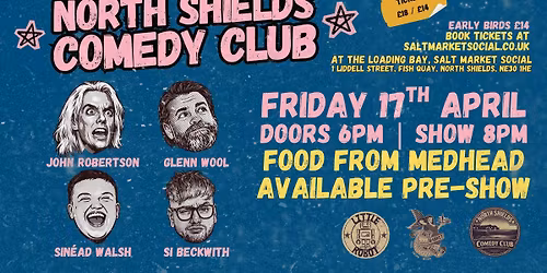 The Comedy Club w\/ John Robertson, Glenn Wool, Sinead Walsh & Si Beckworth