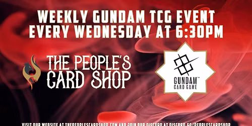 Wednesday Gundam Constructed Play Event at The People's Card Shop