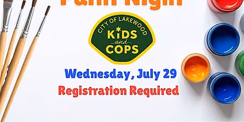 Kids and Cops - Paint Night 2026