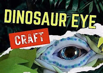 Dinosaur Eye Craft at Gritters Library