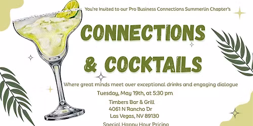 Connections & Cocktails Mixer