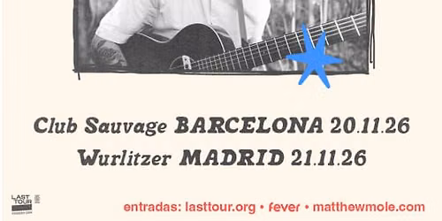Matthew Mole en Wurlitzer, Madrid 2026