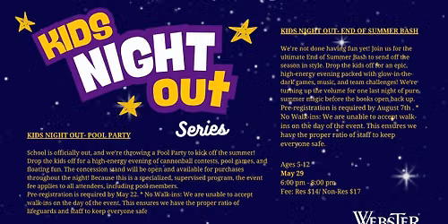 2026 Kids Night Out - End of Summer Bash
