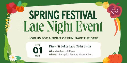 Spring Festival | Late Night Event | St Lukes