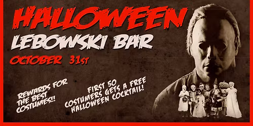 Halloween part\u00fd \u00e1 Lebowski Bar