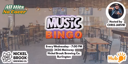 MUSIC BINGO WEDNESDAYS - Nickel Brook Brewing Co - Burlington
