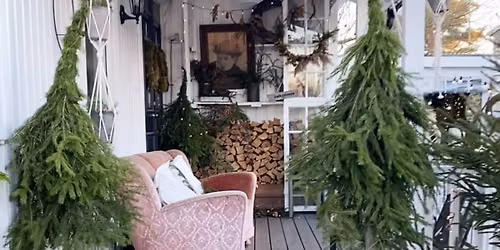 Porch Pot Class with Down Swept Trees