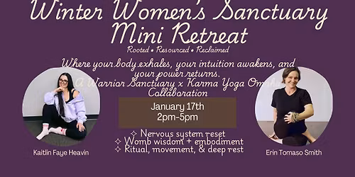 Winter Women\u2019s Sanctuary: Rooted, Resourced & Reclaimed