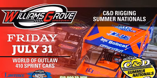 C&D Rigging Summer Nationals - World of Outlaws Sprint Cars