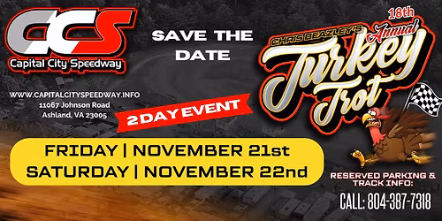 SAVE THE DATE!!!!! Chris Beazley's 18th Annual Turkey Trot