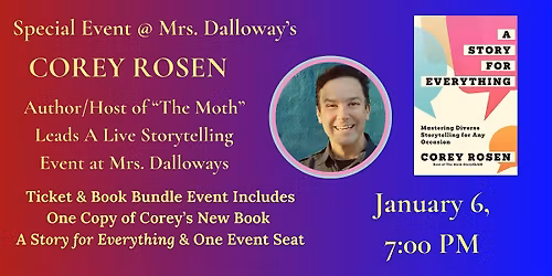 Corey Rosen Leads An Evening Of Live Storytelling & Interactive Inspiration