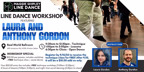 Line Dance Workshop - Laura and Anthony Gordon
