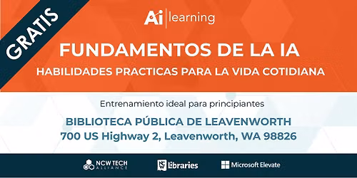 Fundamentos de IA - Leavenworth (Espa\u00f1ol) 29 de septiembre, 6:00 PM