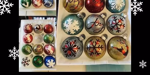 Glitter glass ornaments