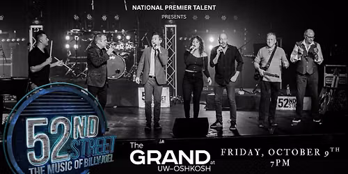 52nd Street- The Music of Billy Joel \/ The Grand at UW-Oshkosh