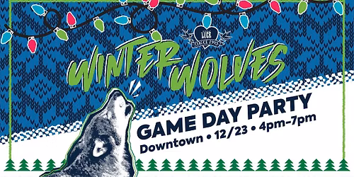 \u2744\ufe0fWinter Wolves Game Day Party at Pizza Luc\u00e9 Downtown! Giveaways, Game Day Deals, Ugly Sweaters!\u2744\ufe0f