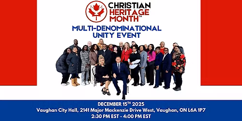 Christian Heritage Month Celebration at Vaughan City Hall