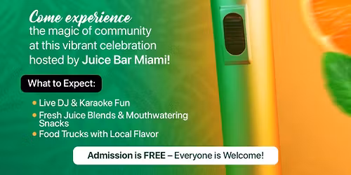 Juice & Jam Community Block Party - Karaoke Night