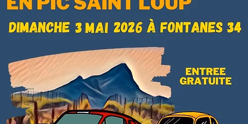 Exposition belles voitures Pic Saint Loup