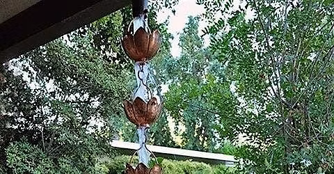 DIY Upcycled Rain Chain