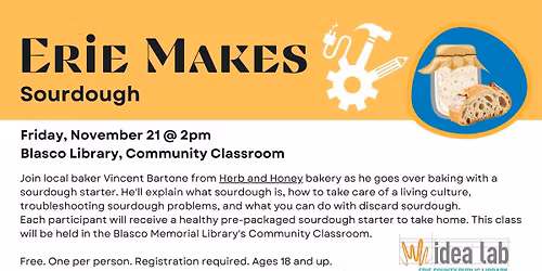 Erie Makes: Sourdough @Blasco