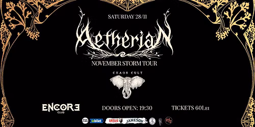 AETHERIAN (GR) + CHAOS CULT (RO) LIVE IN BUCHAREST