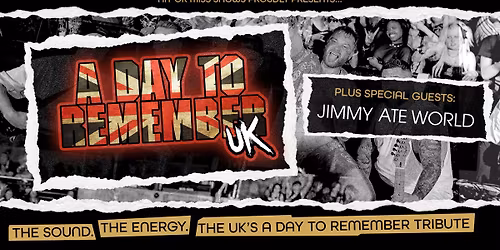 A Day To Remember UK & Jimmy Ate World - The Tree House, Frome