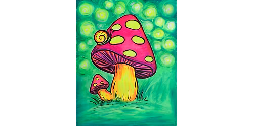 Radiant Mushroom - Paint and Sip in Cincinnati | Classpop!\u2122