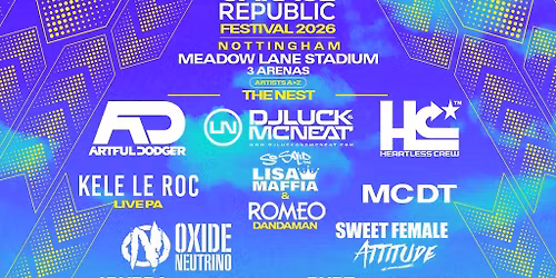 Garage Republic Festival 2026 | Notts County Ground