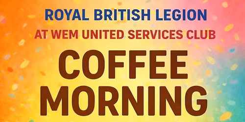 British Legion Coffee Morning