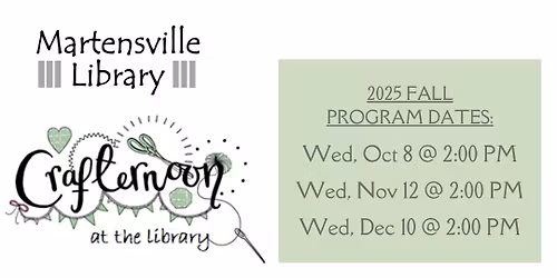 Crafternoon at the Martensville Library