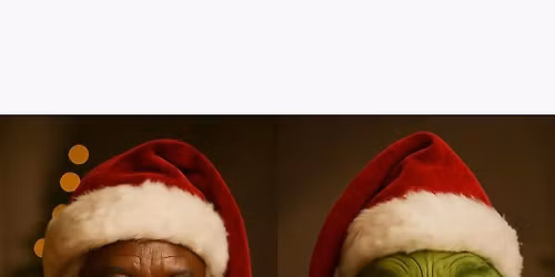 Photos with Santa and the Grinch