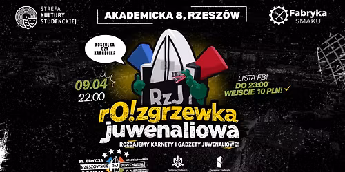 \ud83d\udd0arO!zgrzewka Juwenaliowa | 09.04\ud83d\udca5