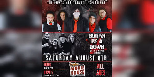 My Chemical Fauxmance (MCR Tribute) also with Sugar of a Down (SOAD Tribute) at Tracyton Movie House