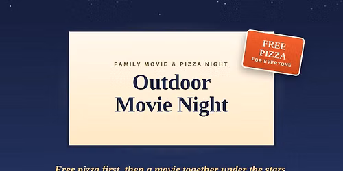 Free Pizza and Movie Night